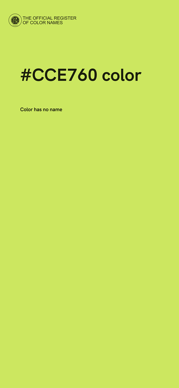 #CCE760 color image