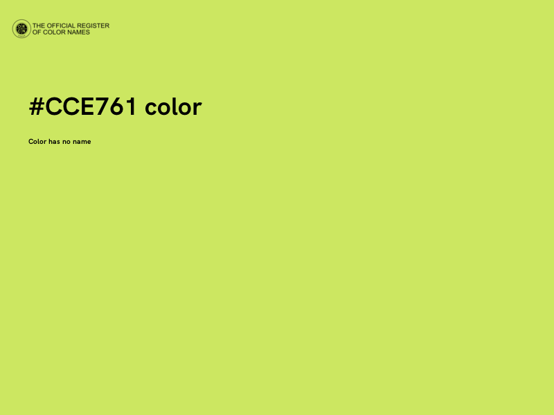#CCE761 color image