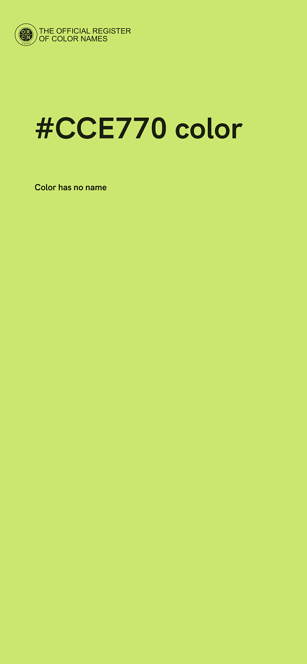 #CCE770 color image