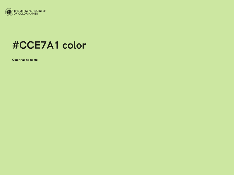 #CCE7A1 color image