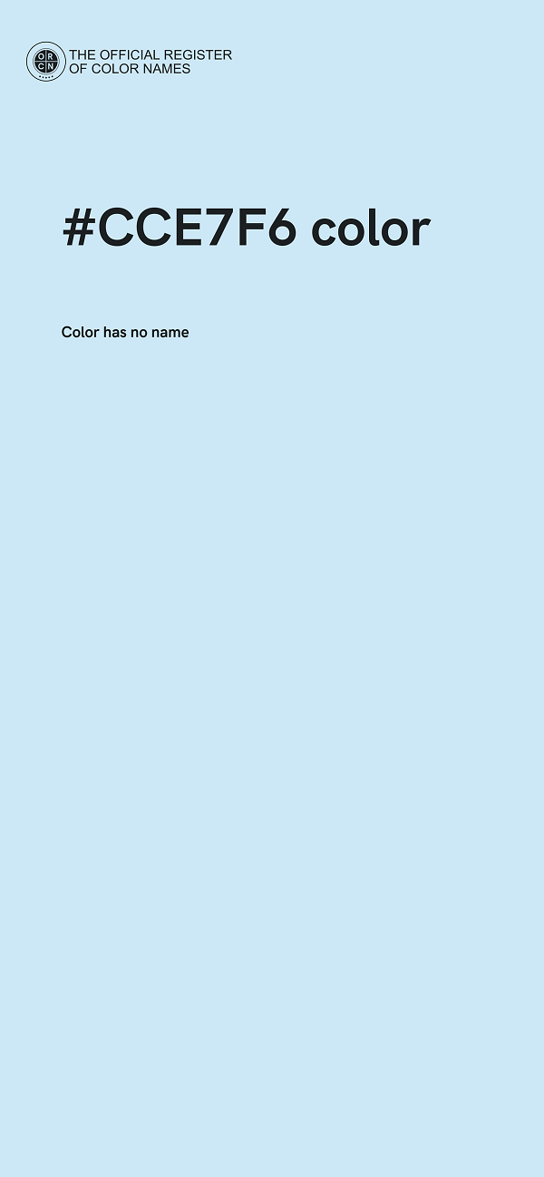 #CCE7F6 color image