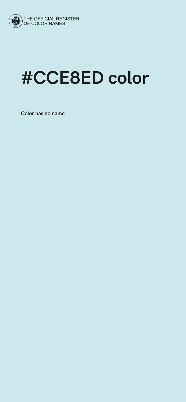 #CCE8ED color image