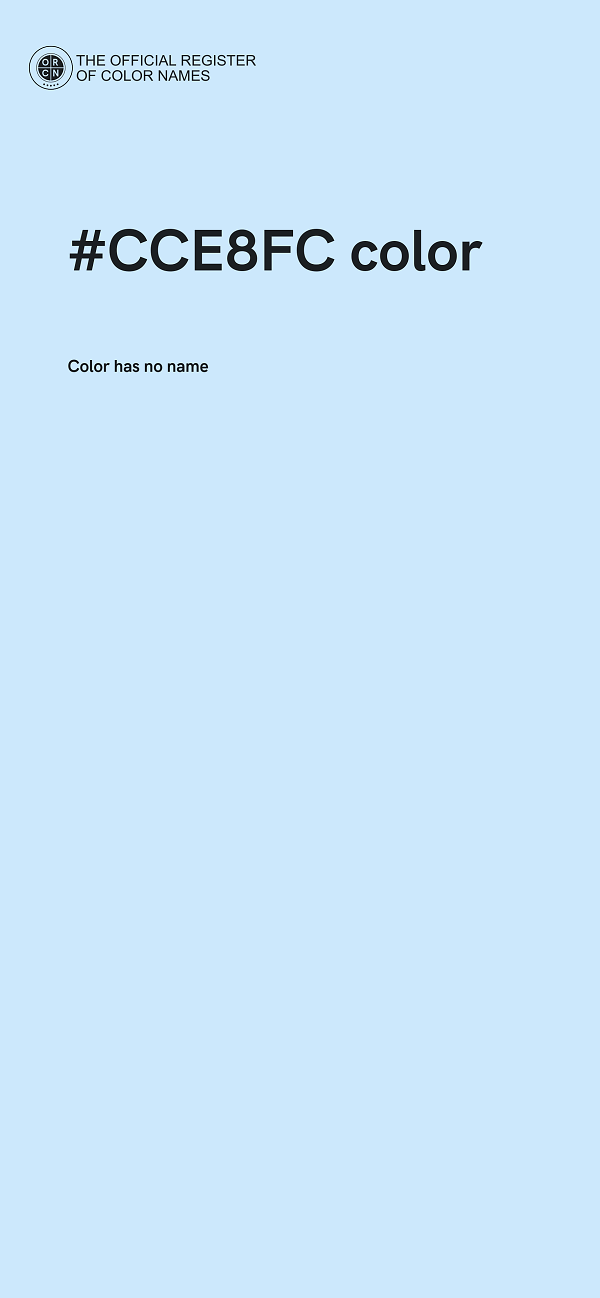 #CCE8FC color image