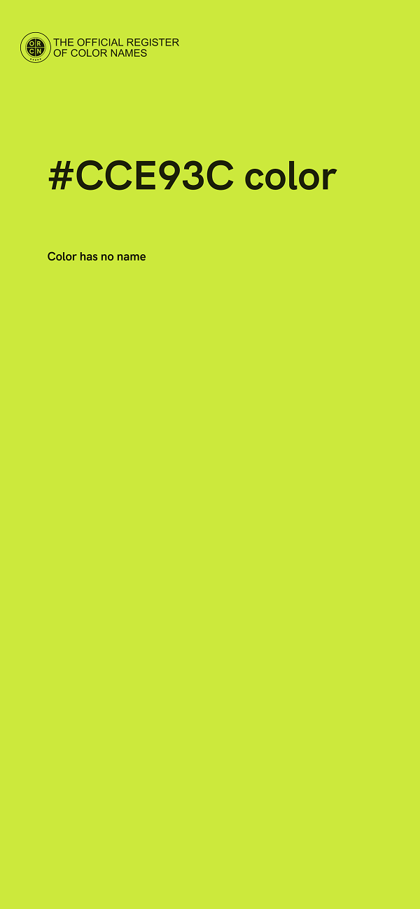 #CCE93C color image