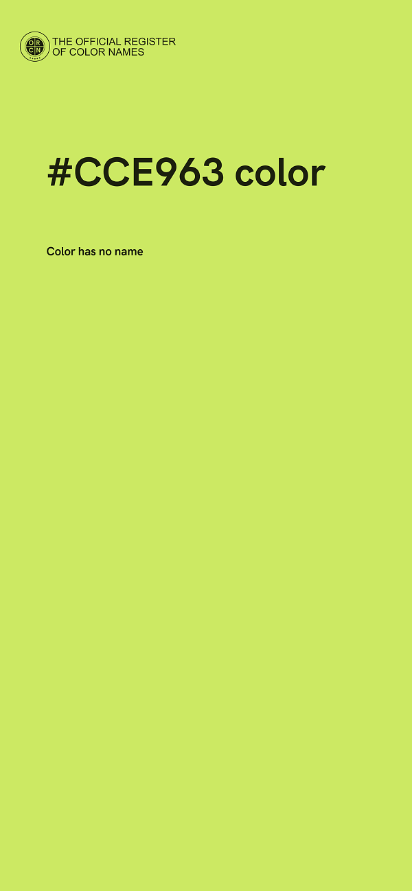 #CCE963 color image