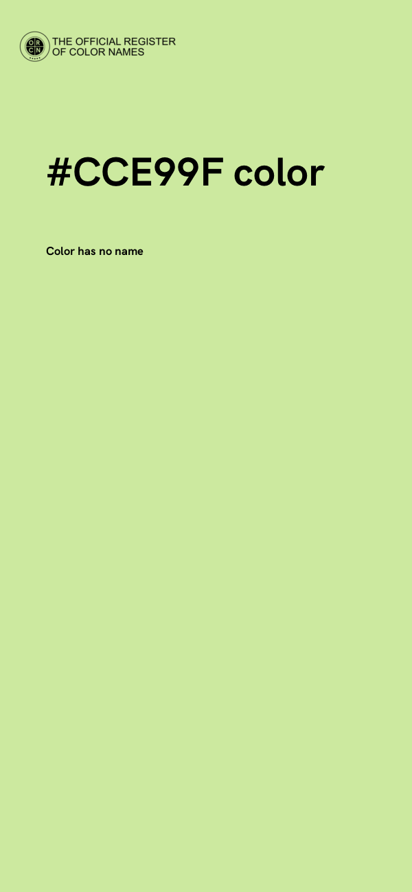 #CCE99F color image