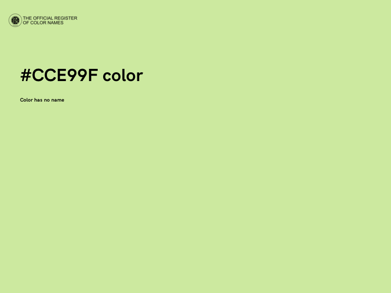 #CCE99F color image