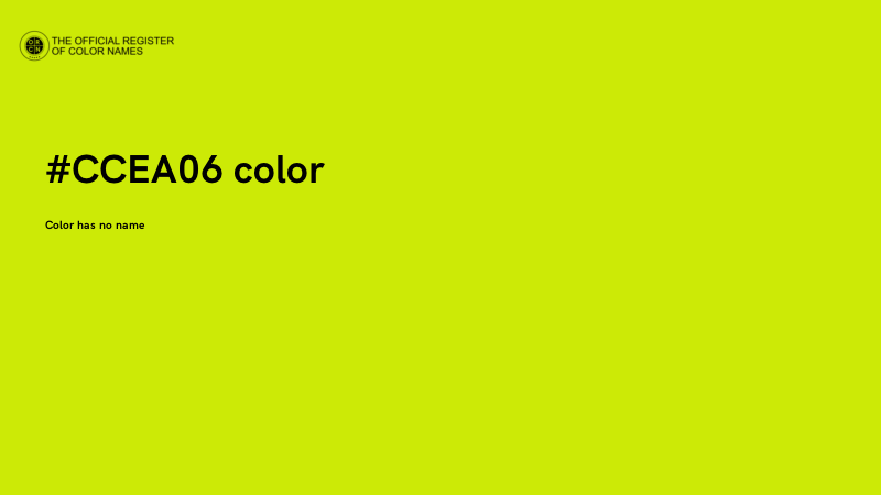 #CCEA06 color image