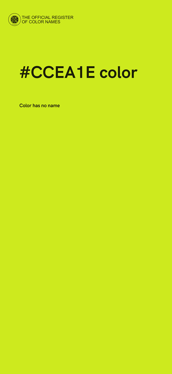 #CCEA1E color image