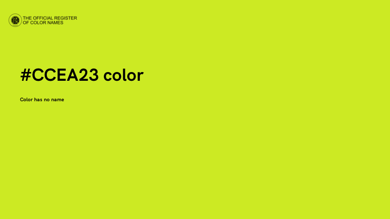 #CCEA23 color image