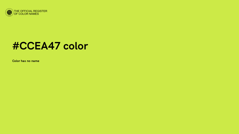 #CCEA47 color image