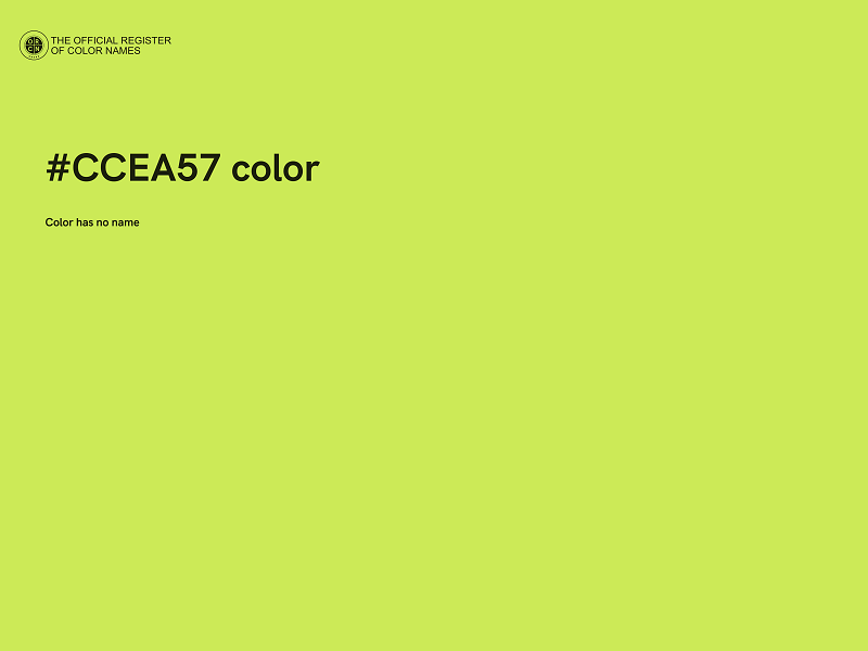 #CCEA57 color image