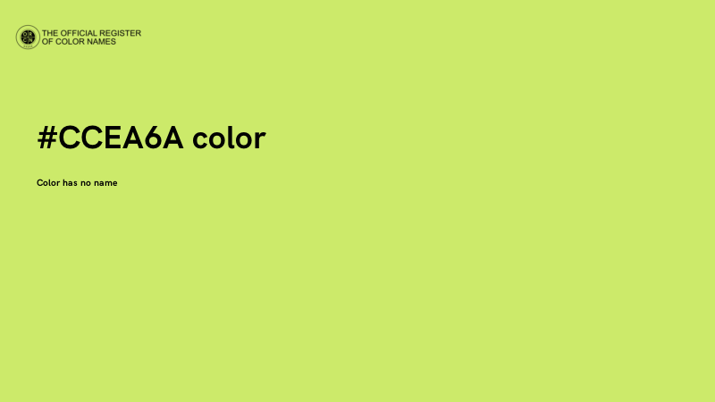 #CCEA6A color image