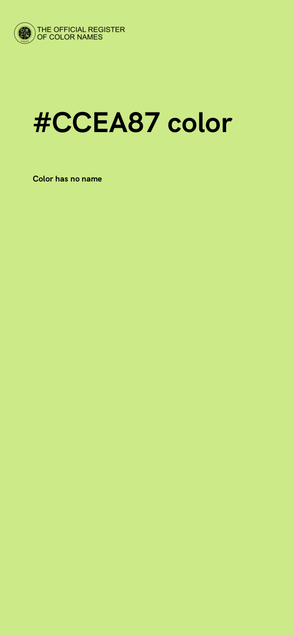 #CCEA87 color image