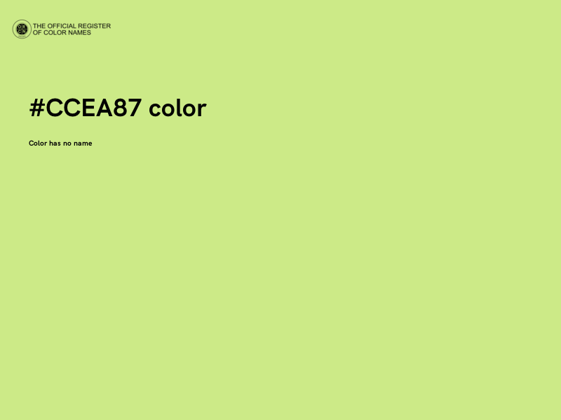 #CCEA87 color image