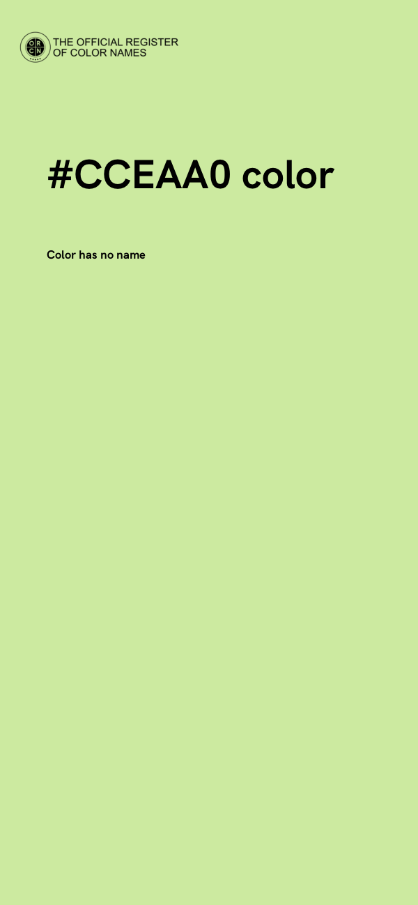 #CCEAA0 color image