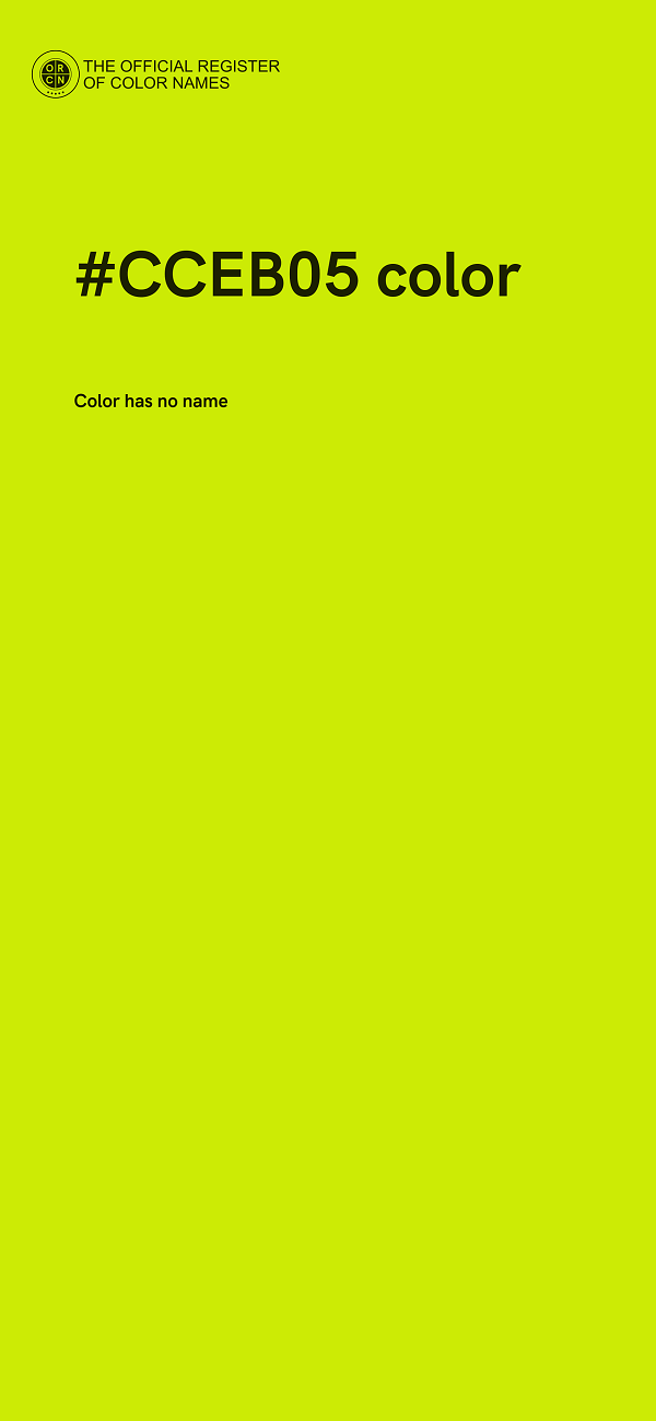 #CCEB05 color image