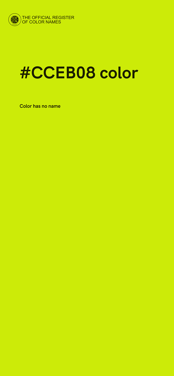 #CCEB08 color image