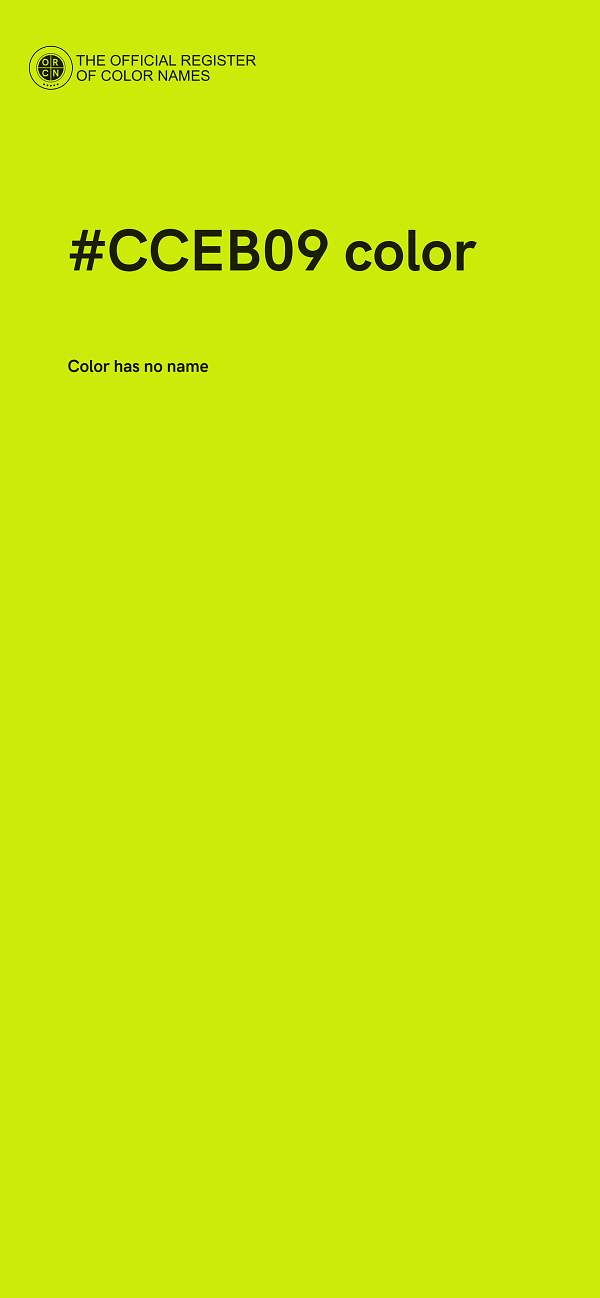 #CCEB09 color image