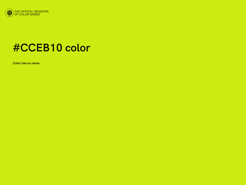 #CCEB10 color image