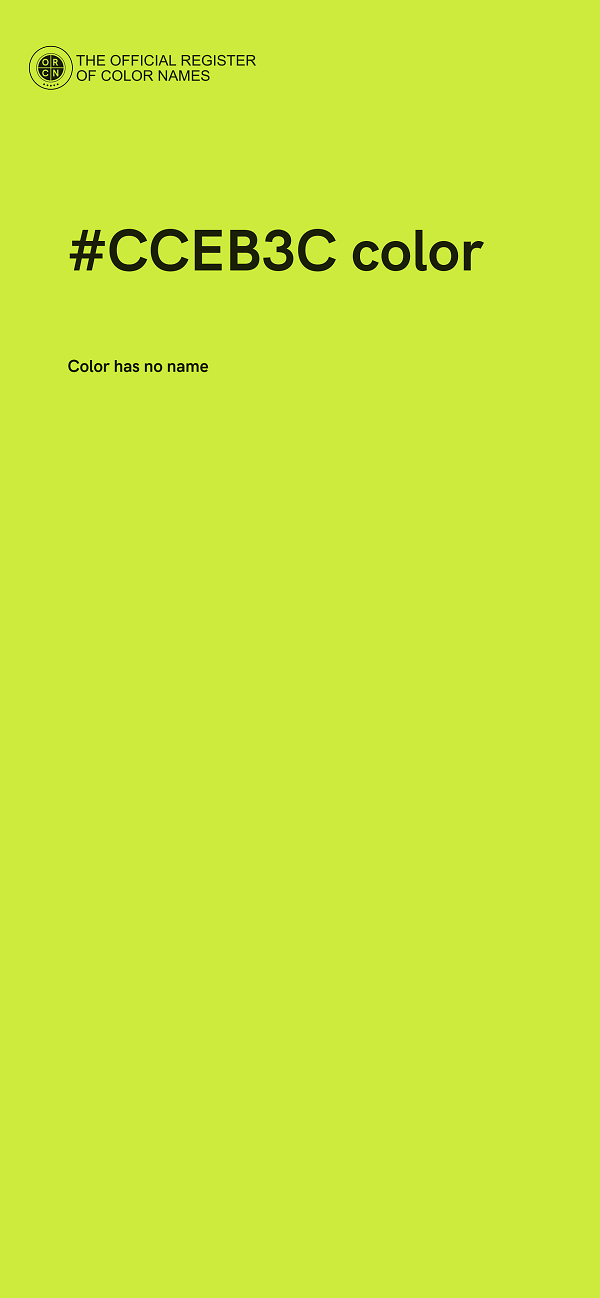#CCEB3C color image
