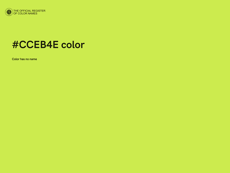 #CCEB4E color image