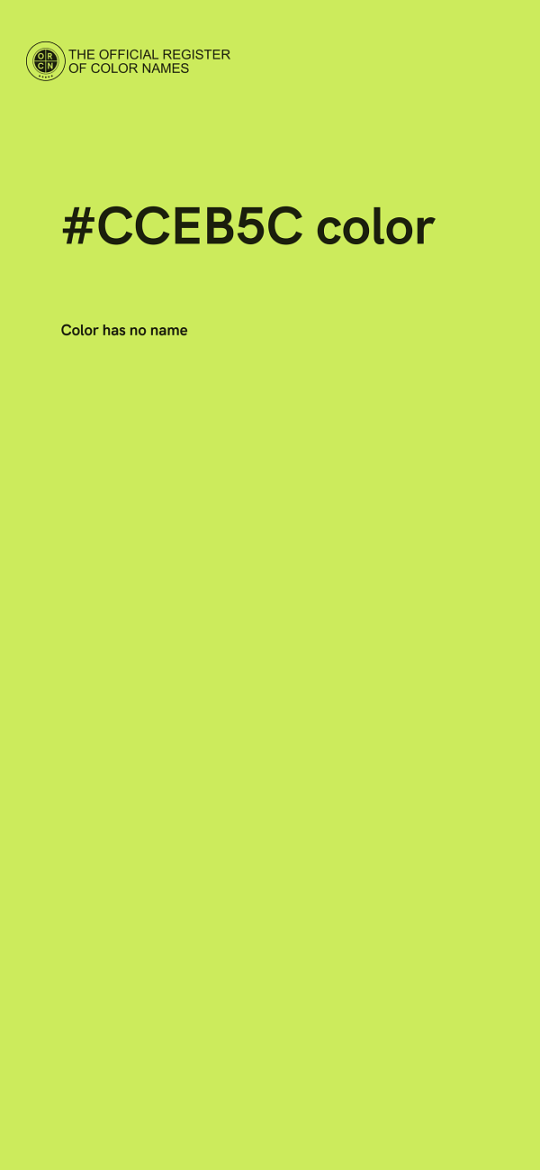 #CCEB5C color image