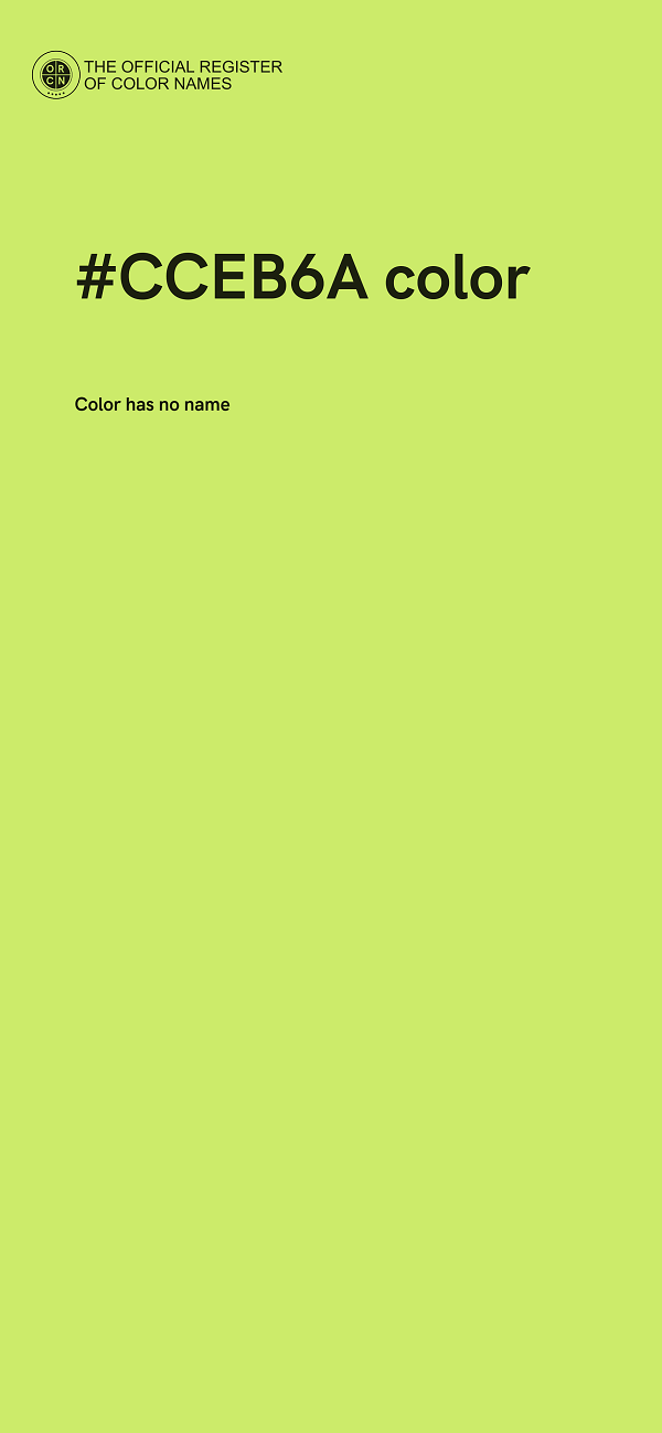 #CCEB6A color image