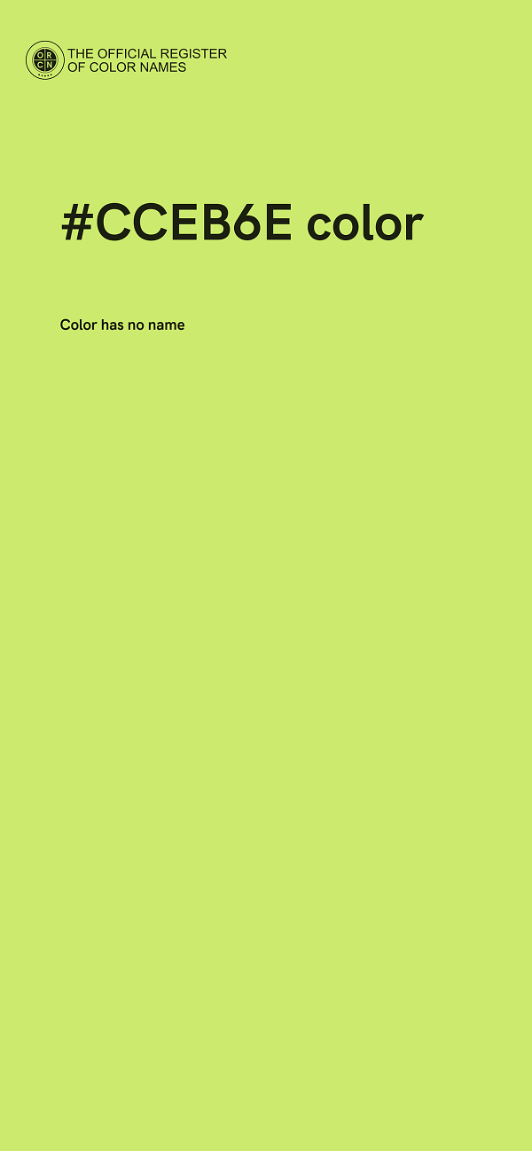 #CCEB6E color image
