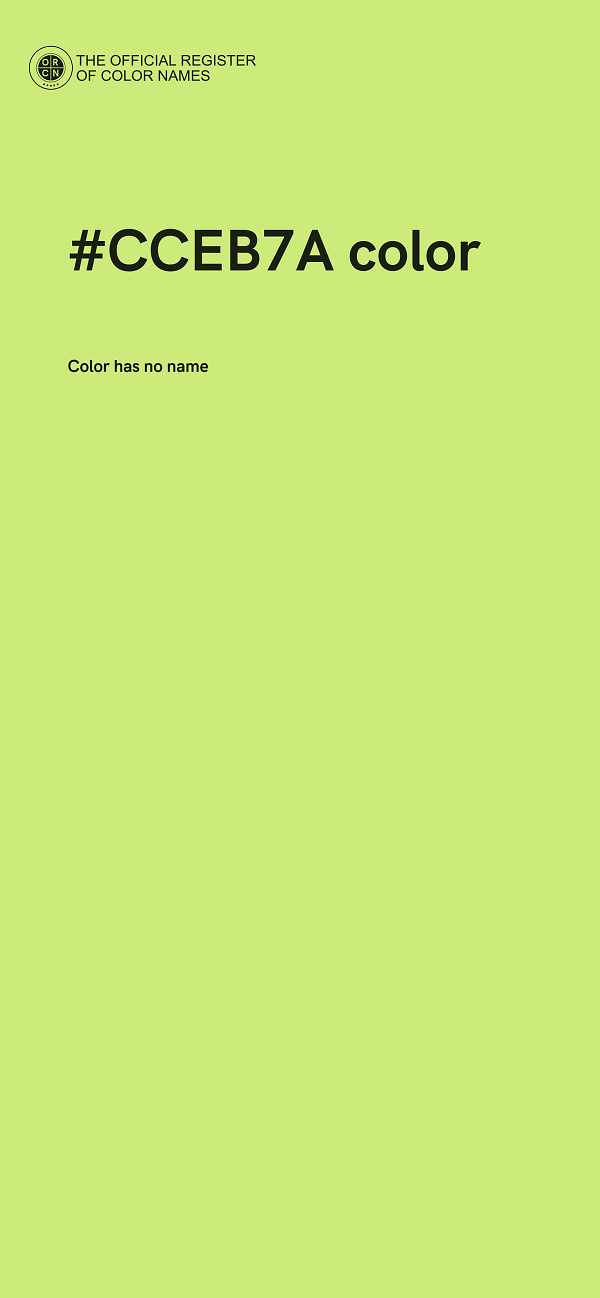 #CCEB7A color image
