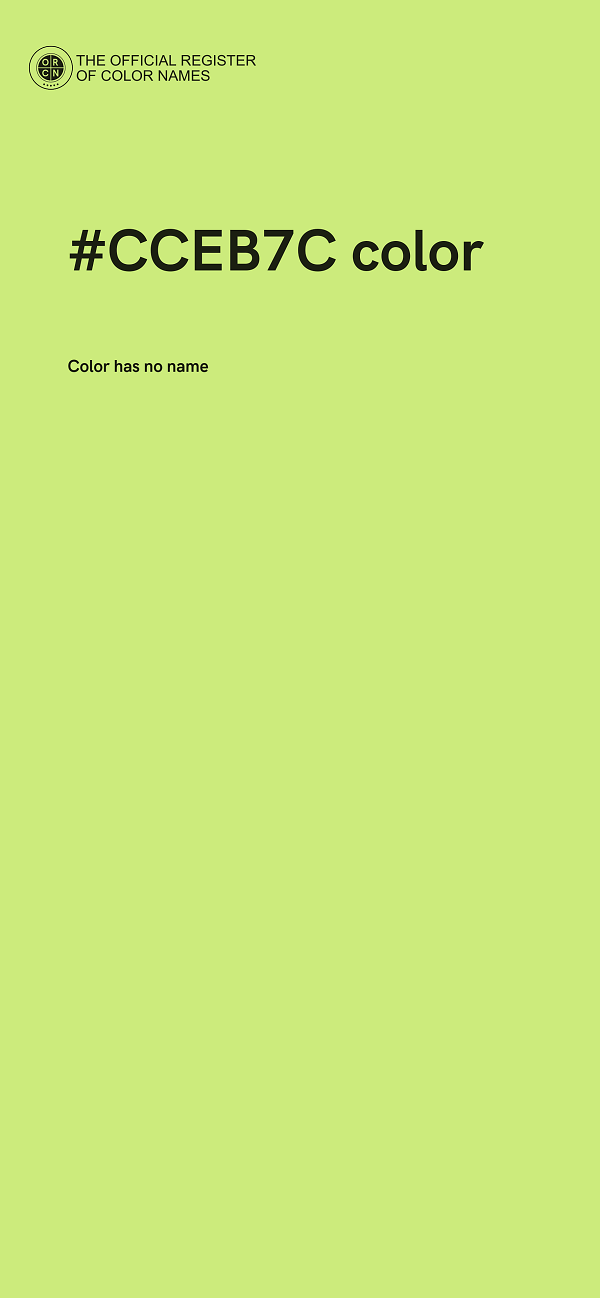 #CCEB7C color image