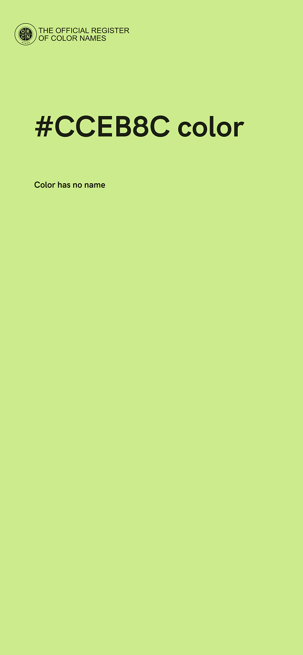 #CCEB8C color image
