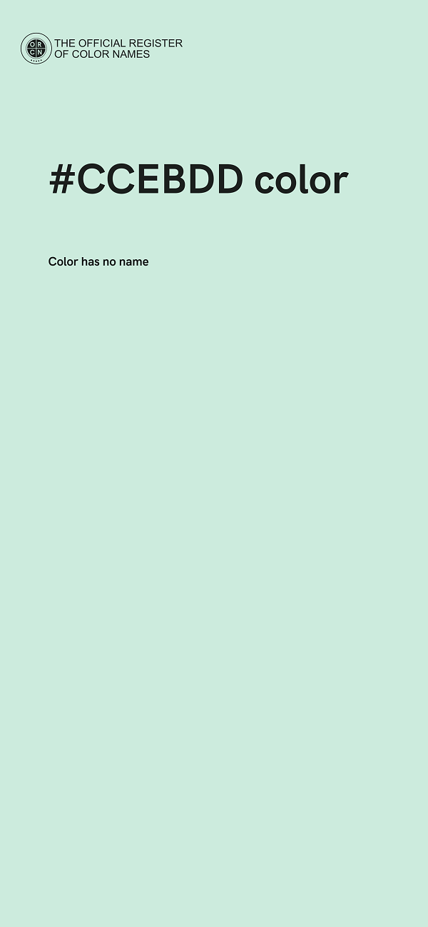 #CCEBDD color image