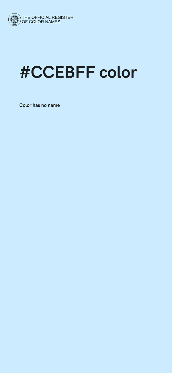#CCEBFF color image