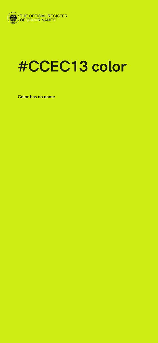 #CCEC13 color image