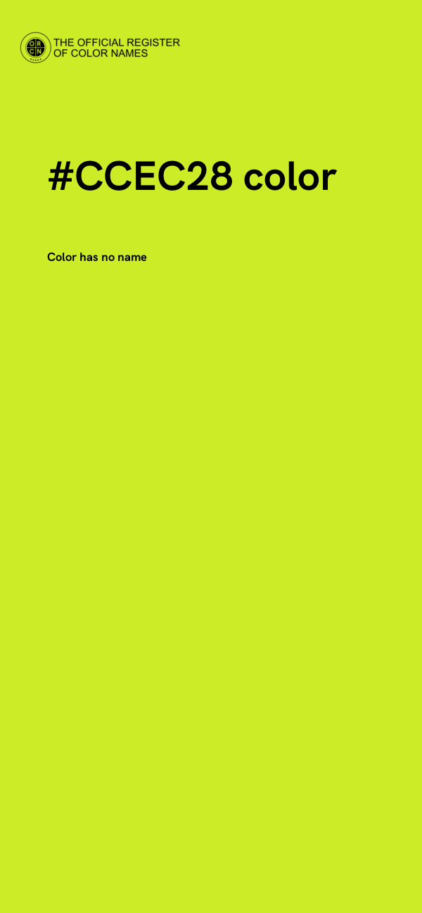 #CCEC28 color image