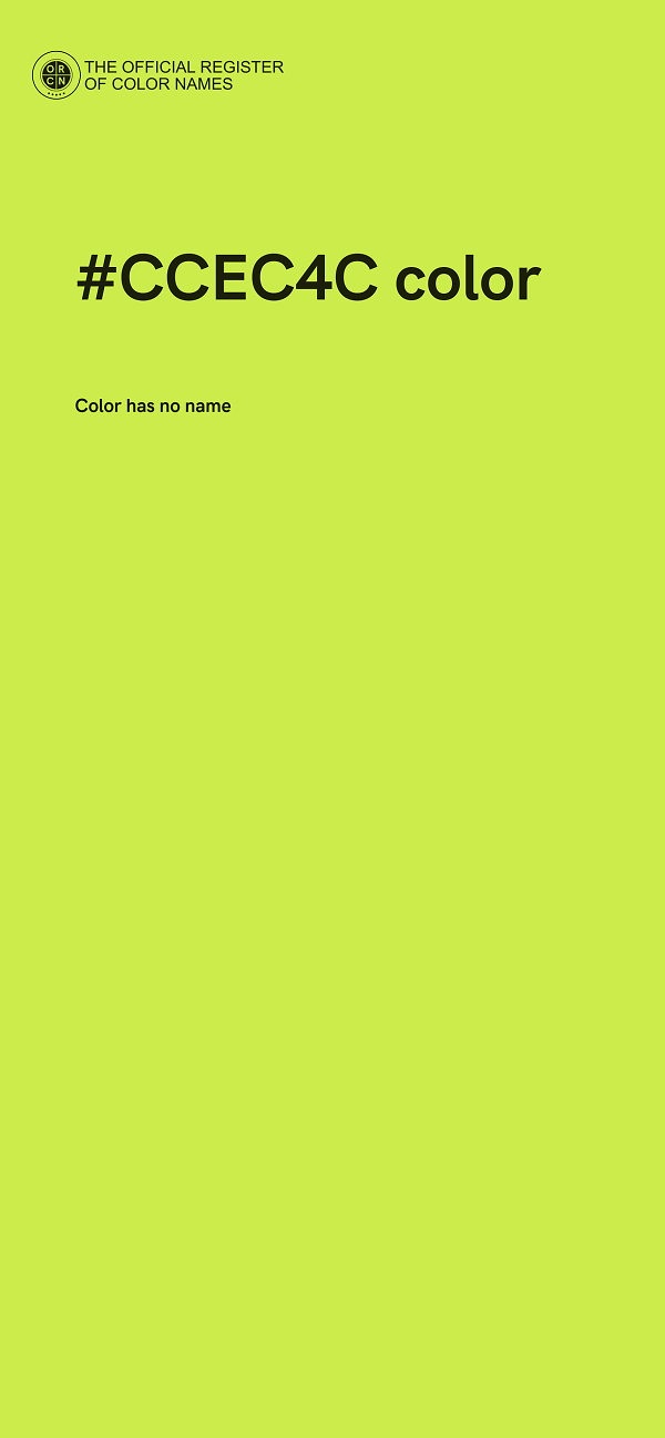 #CCEC4C color image