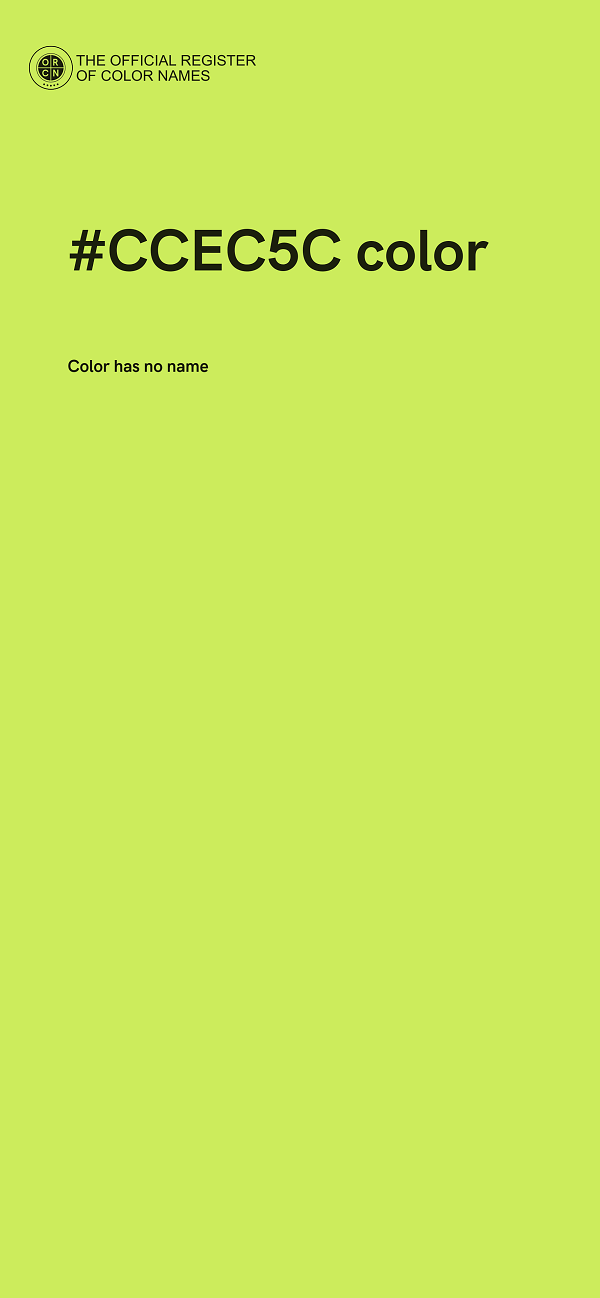 #CCEC5C color image