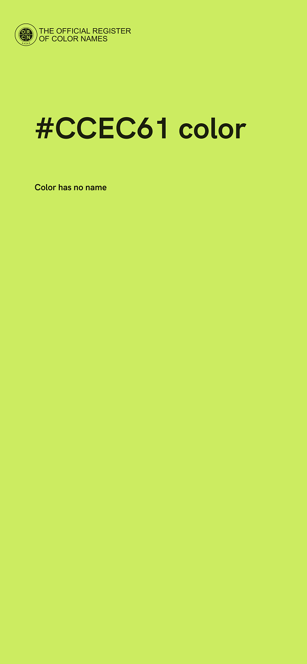 #CCEC61 color image