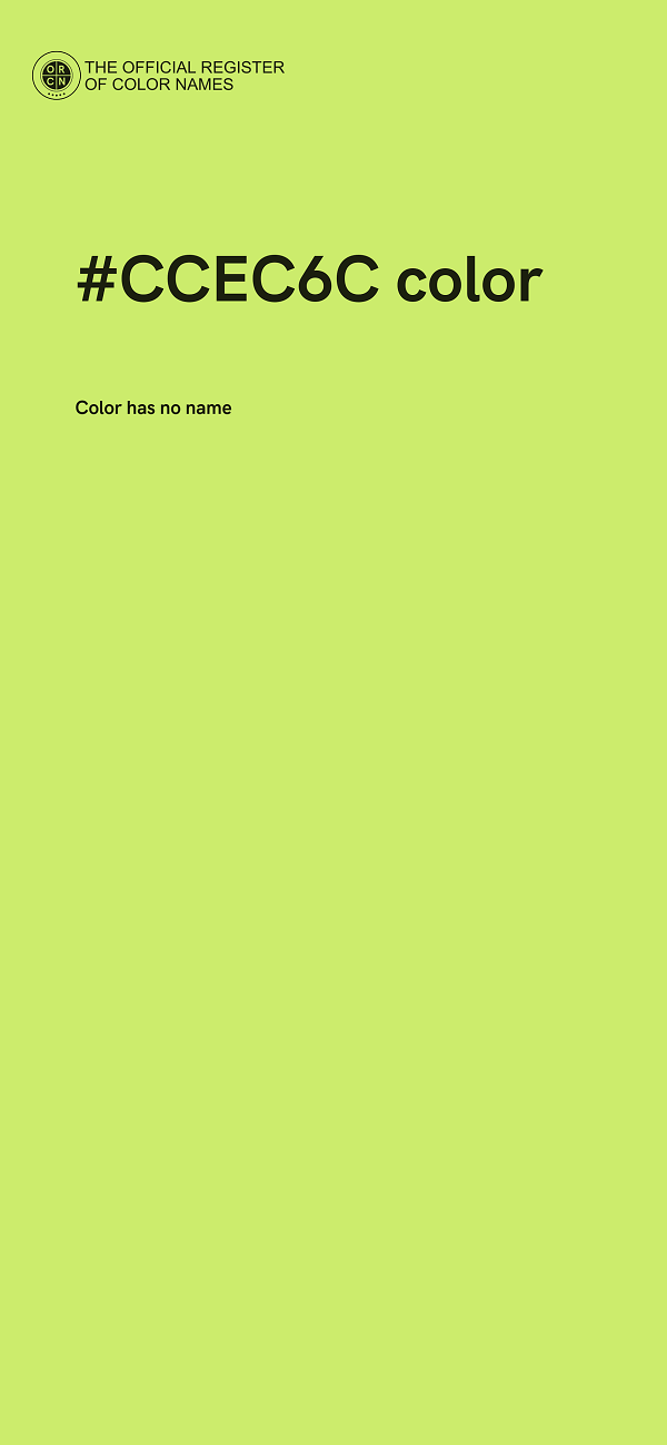 #CCEC6C color image