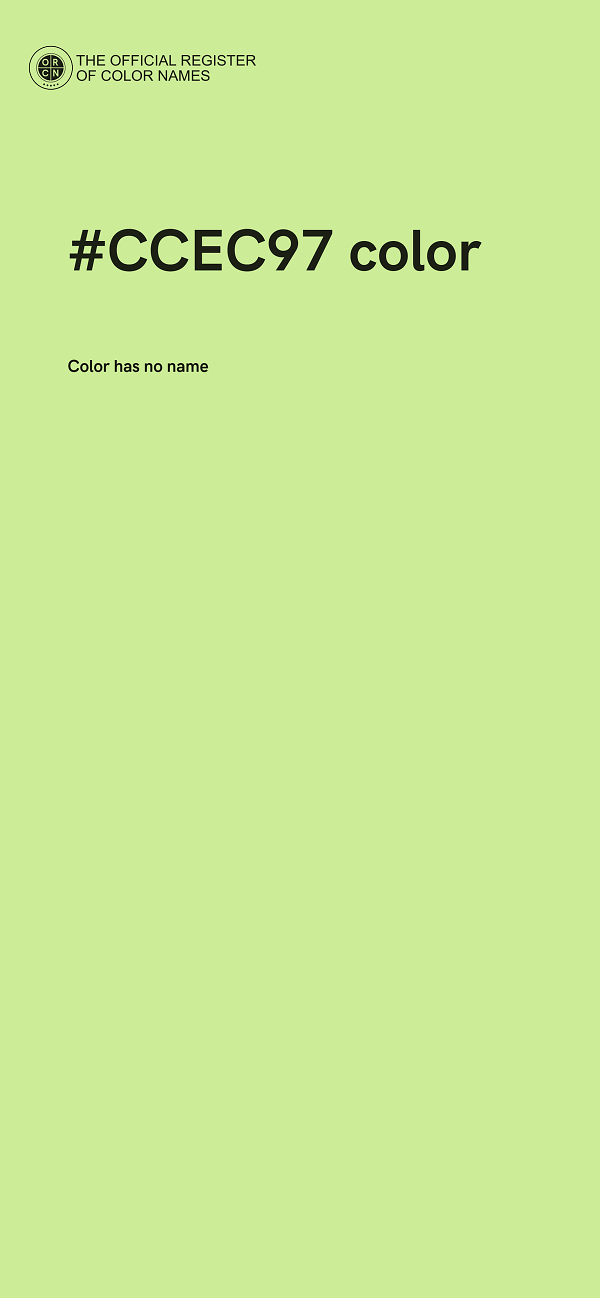 #CCEC97 color image