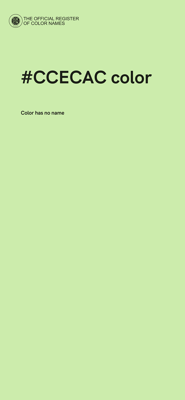 #CCECAC color image