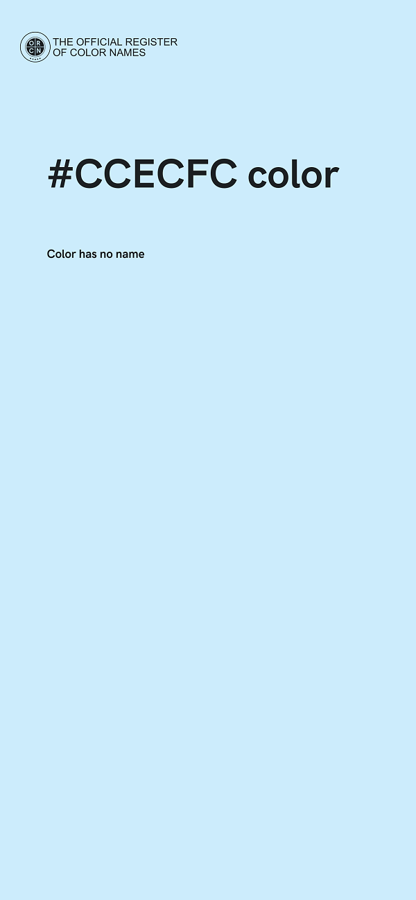 #CCECFC color image