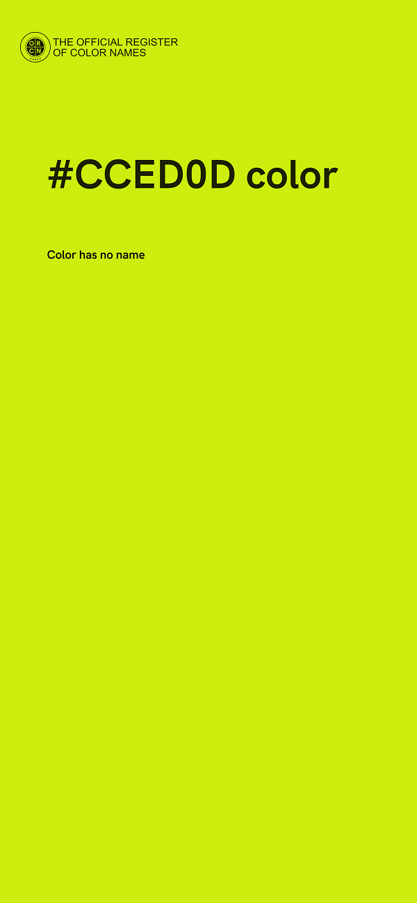 #CCED0D color image
