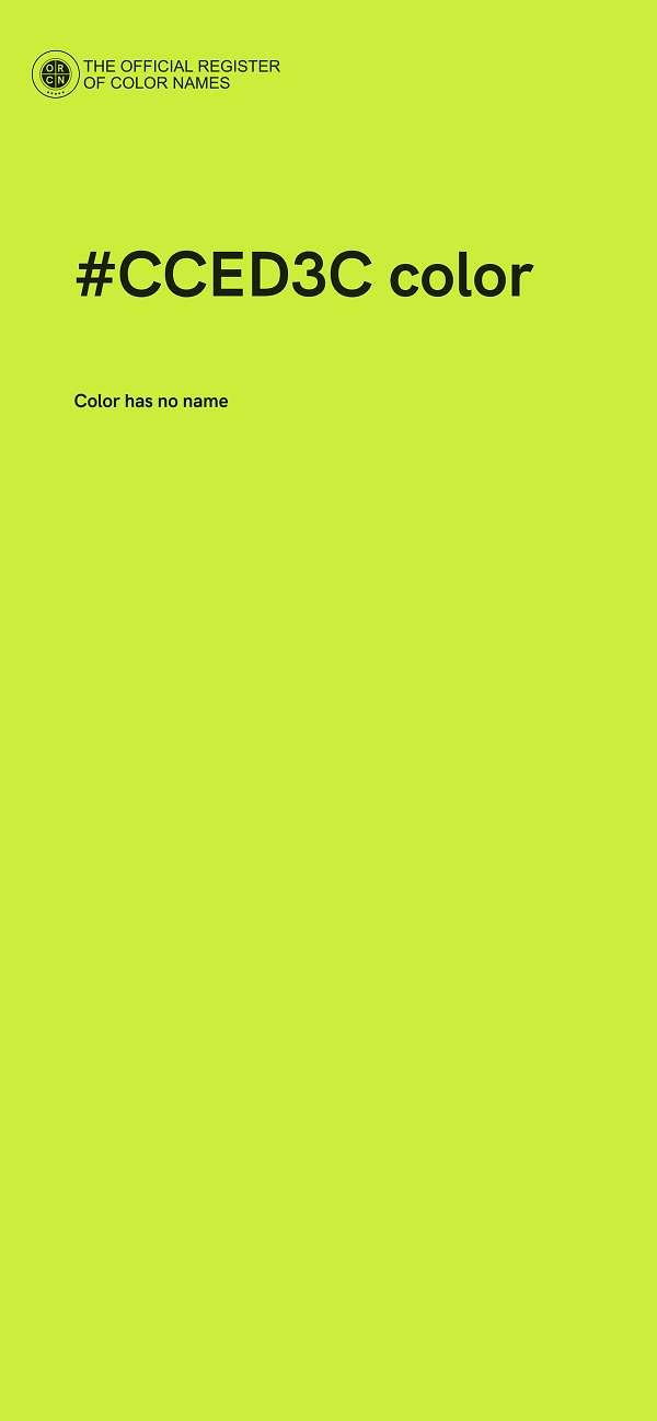 #CCED3C color image