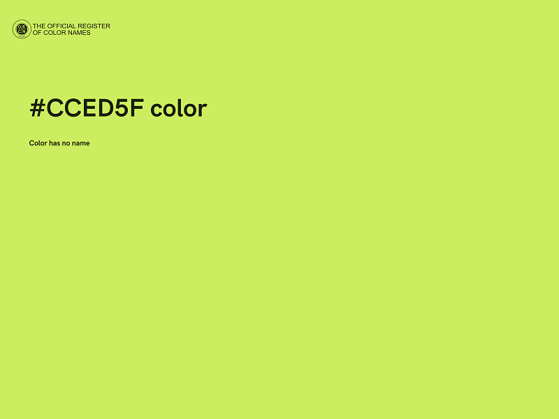 #CCED5F color image