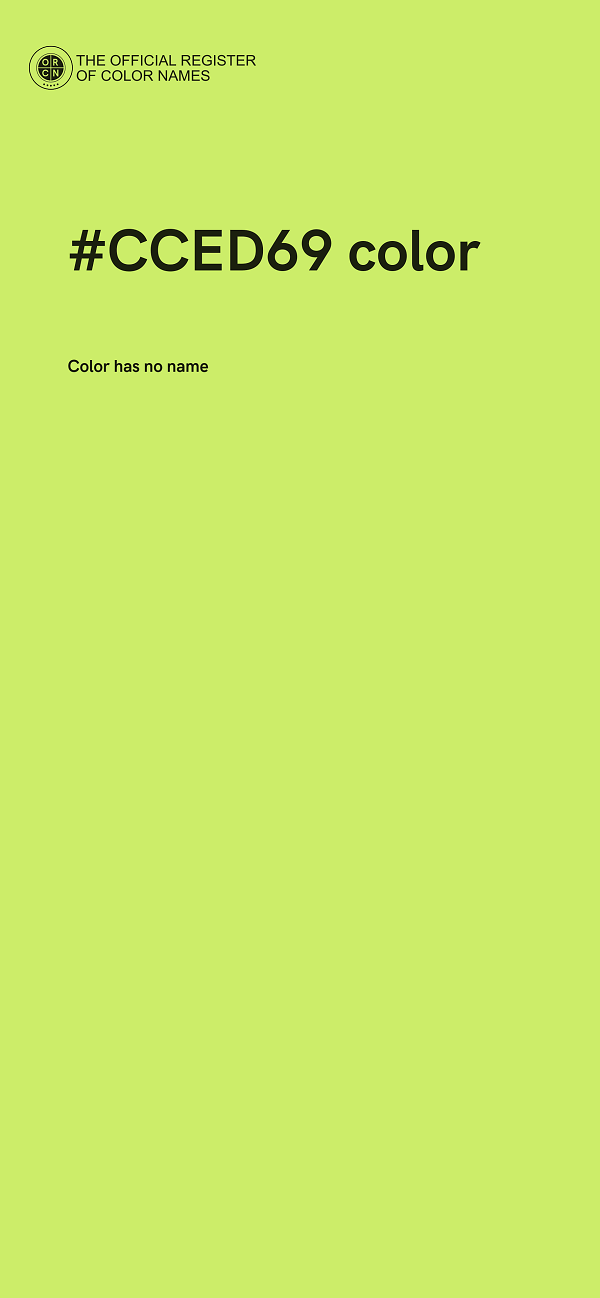 #CCED69 color image
