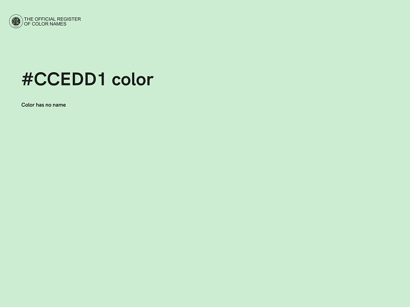 #CCEDD1 color image