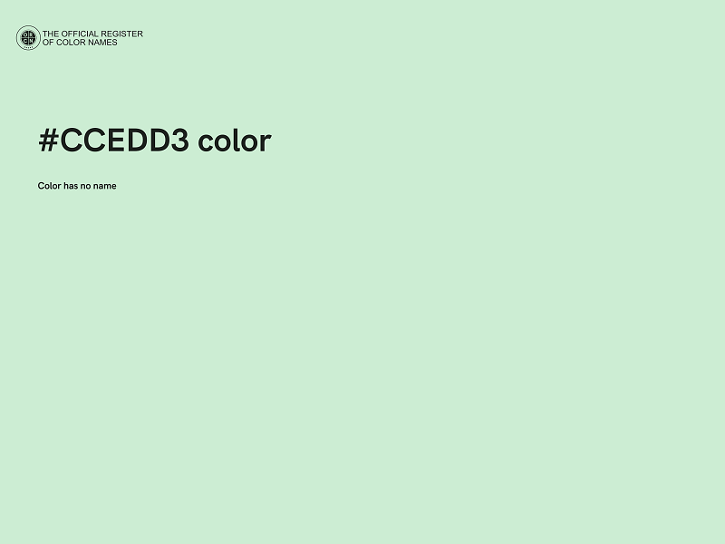 #CCEDD3 color image