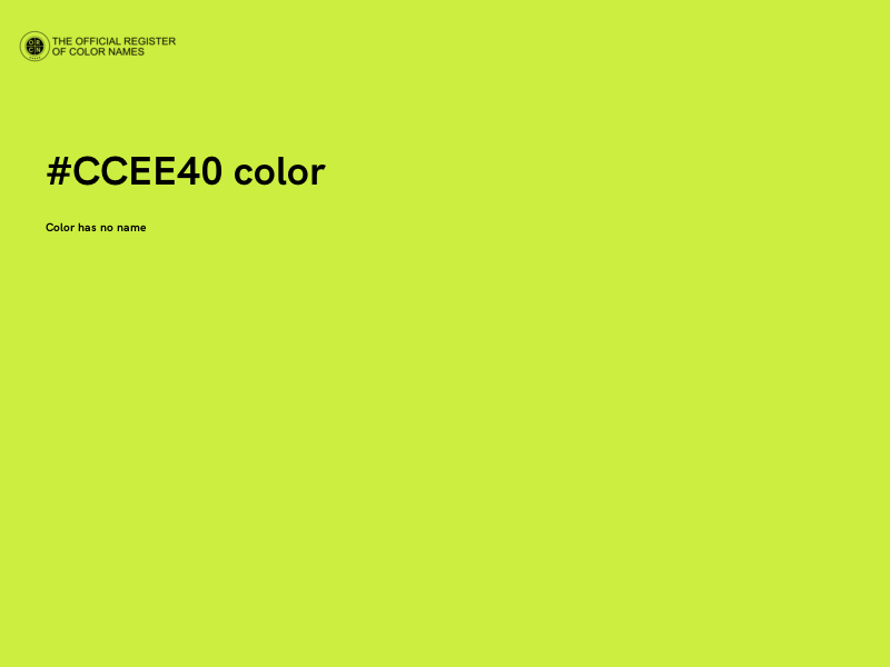 #CCEE40 color image